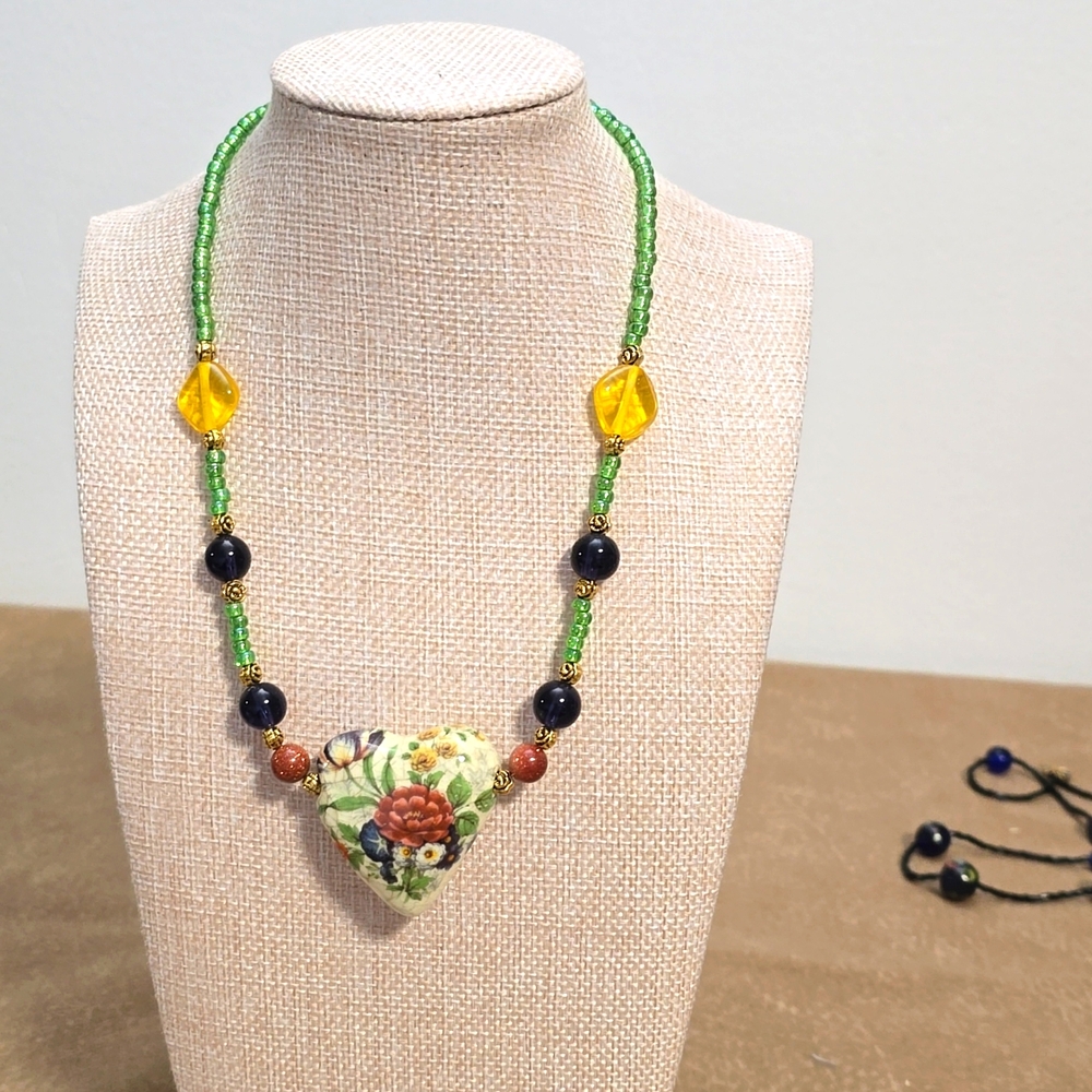 Glass Heart Necklace